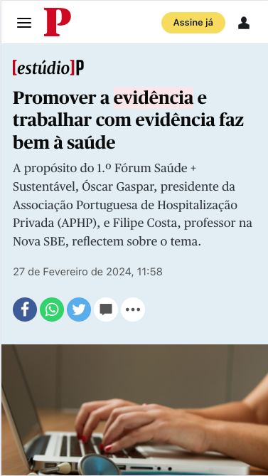 Promover a evidência e trabalhar com evidência faz bem à saúde